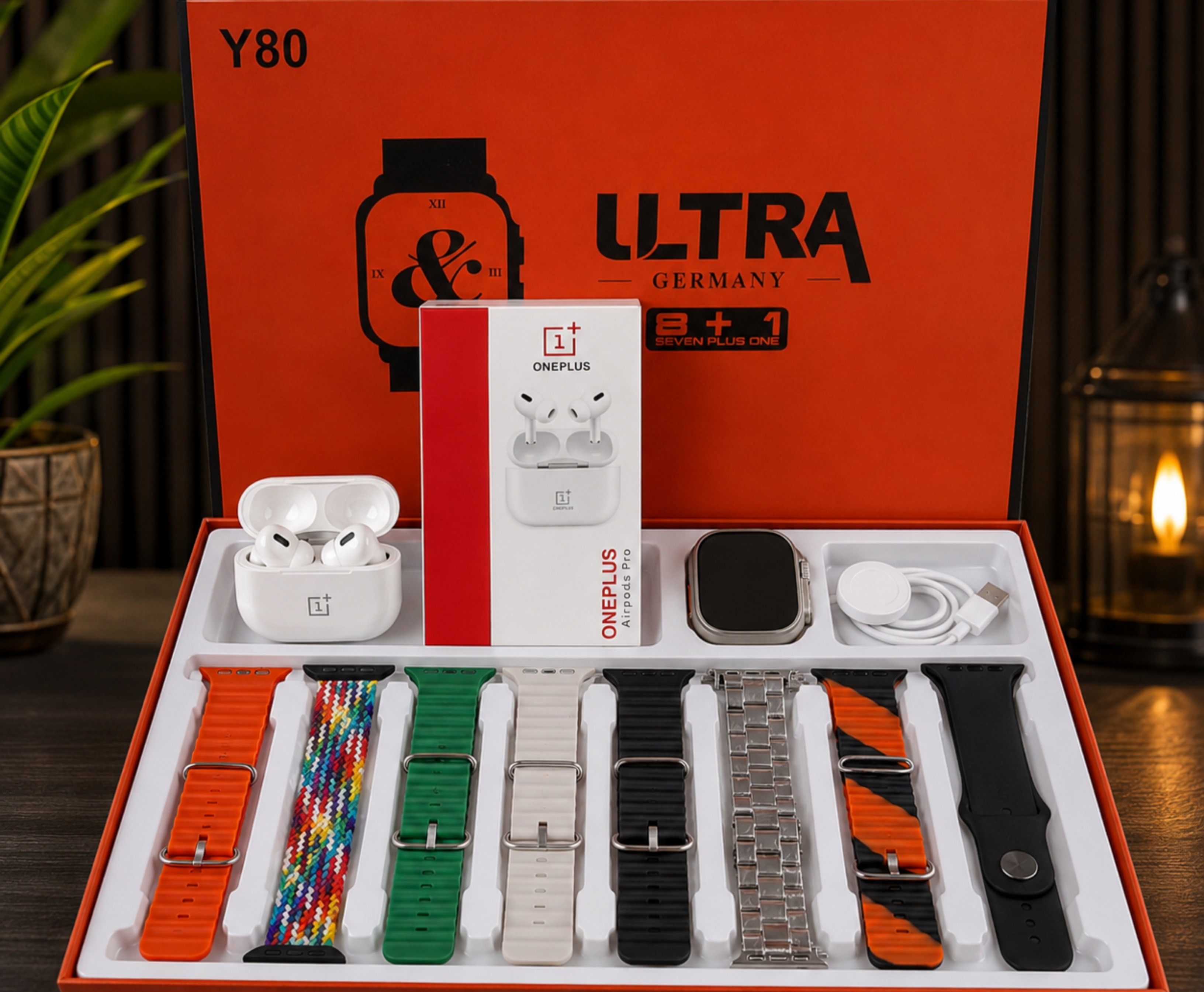 Y80 Ultra Watch & Airpods